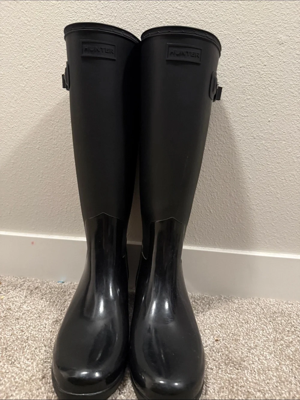 HUNTER Women’s Refined Tall Gloss Duo with HUNTER Fleece Inserts OBO
